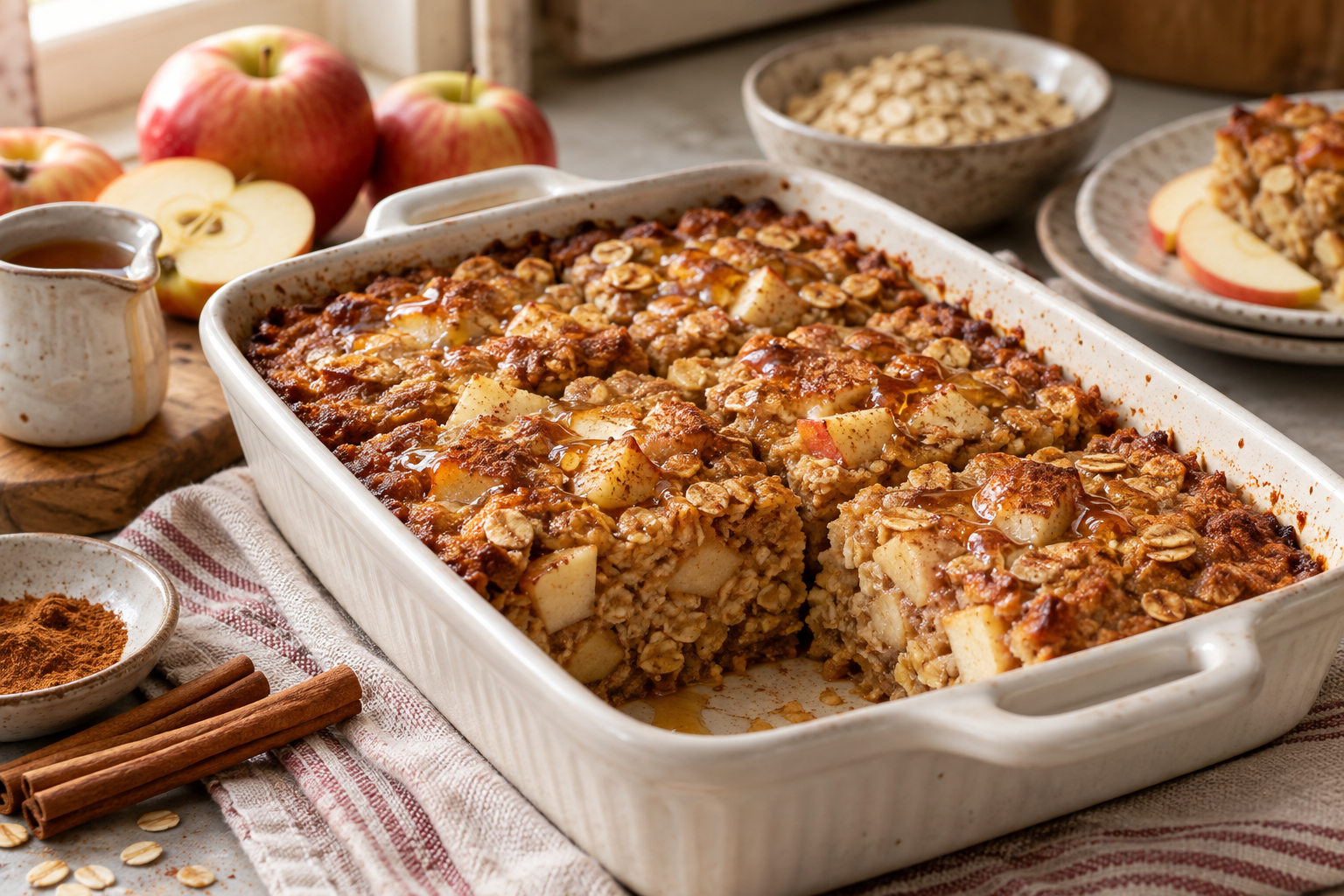 Apple Cinnamon Baked Oatmeal