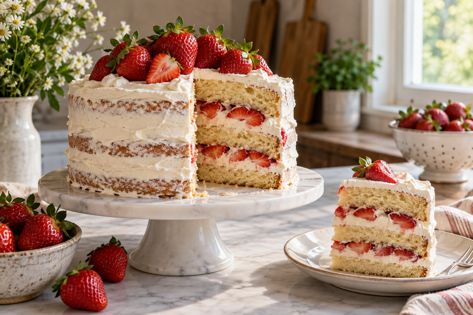 Strawberry Shortcake Layer Cake