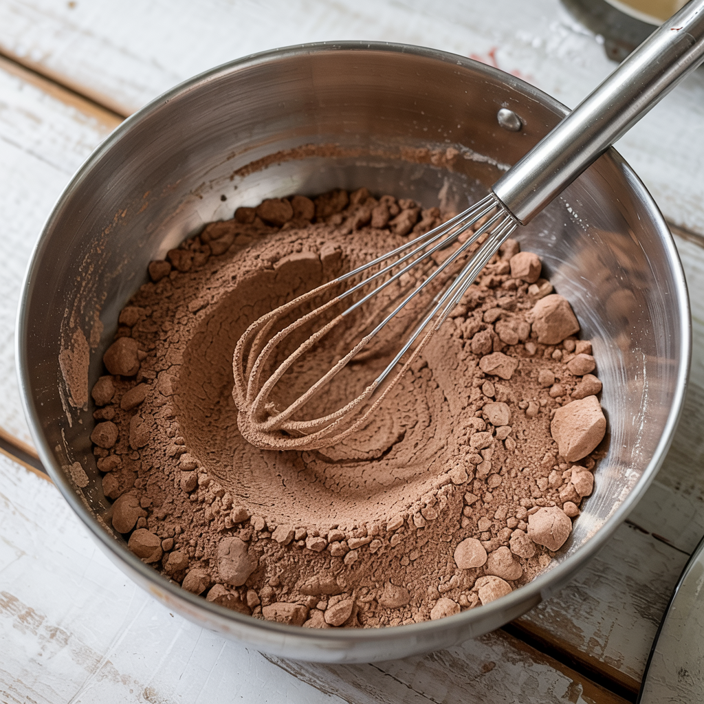 Chocolate Honey Pancakes step 1