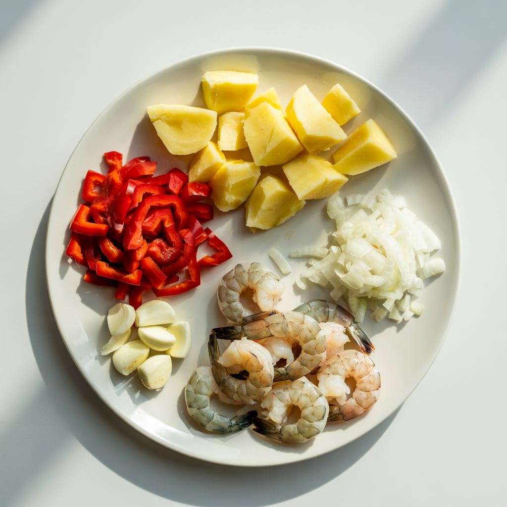 Zesty Shrimp Chowder step 1
