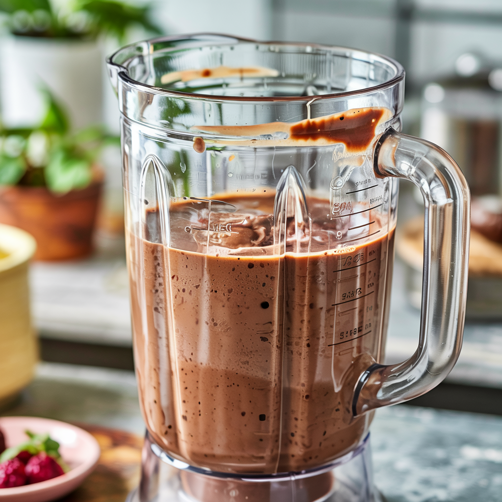 Chocolate Coffee Jam Smoothie step 2