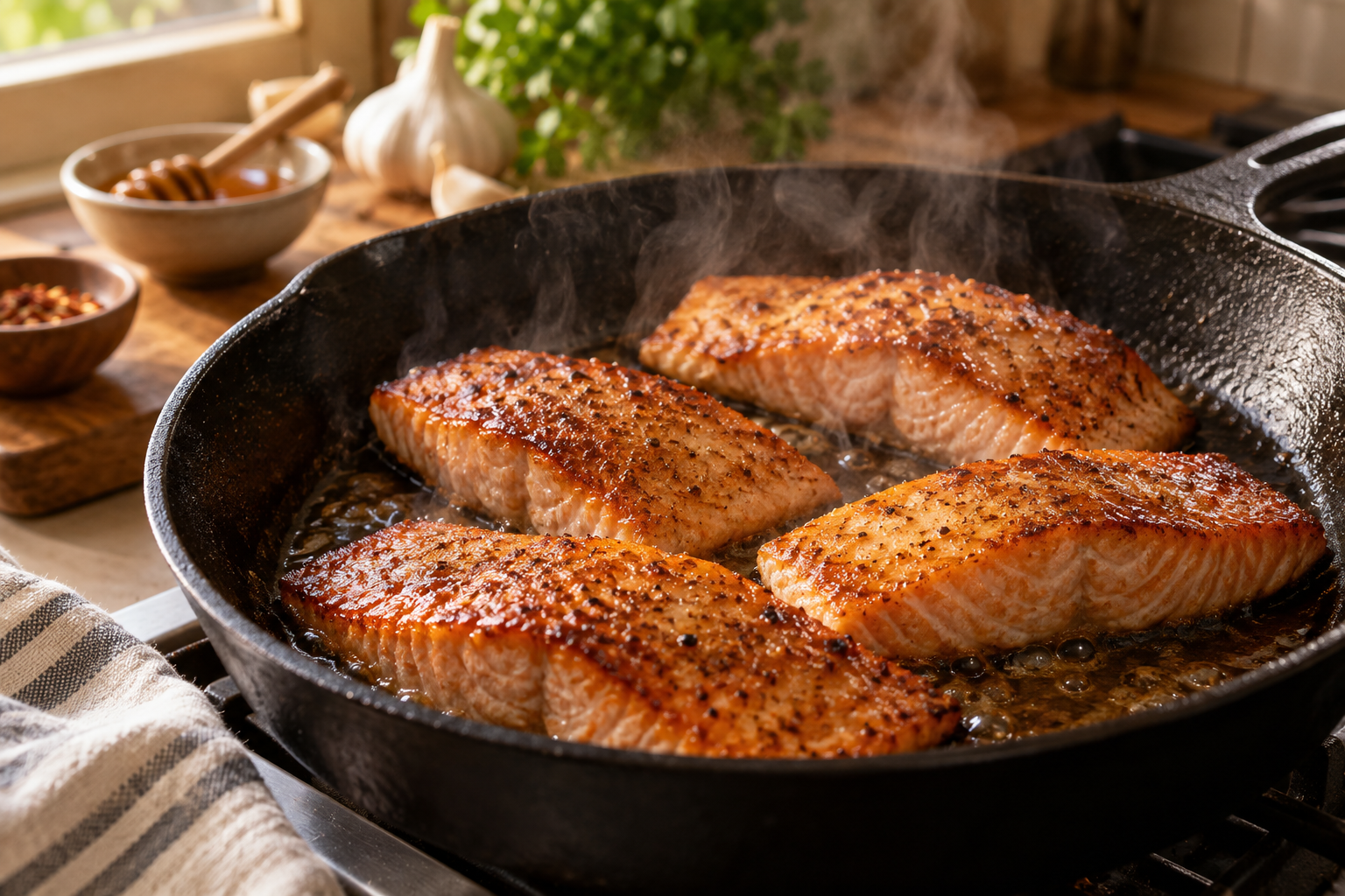 Honey Garlic Glazed Salmon step 3