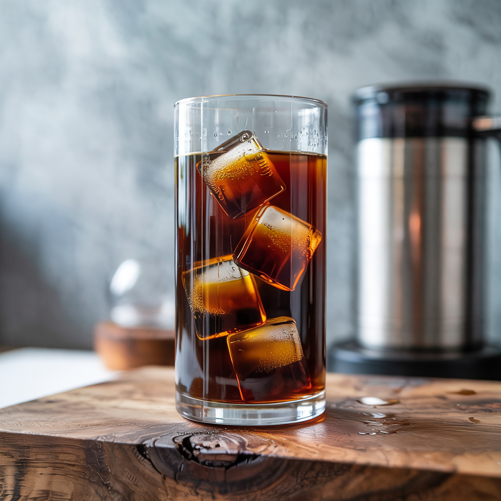 Iced Coffee with Vanilla-Honey Foam step 3