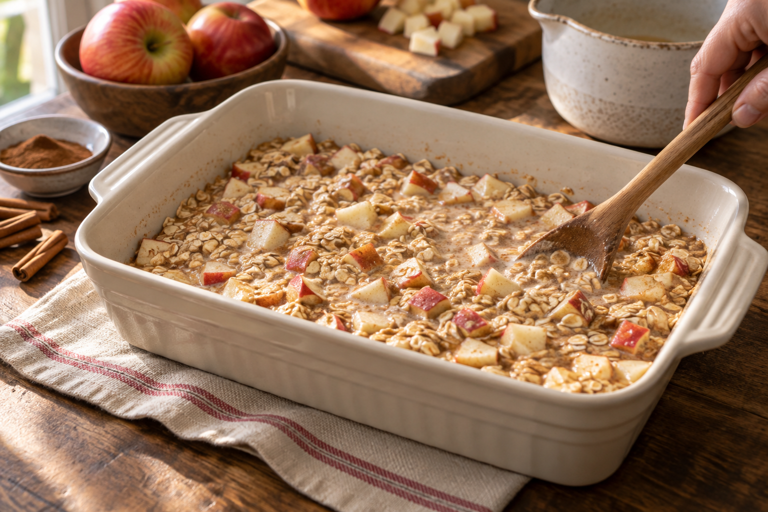 Apple Cinnamon Baked Oatmeal step 4