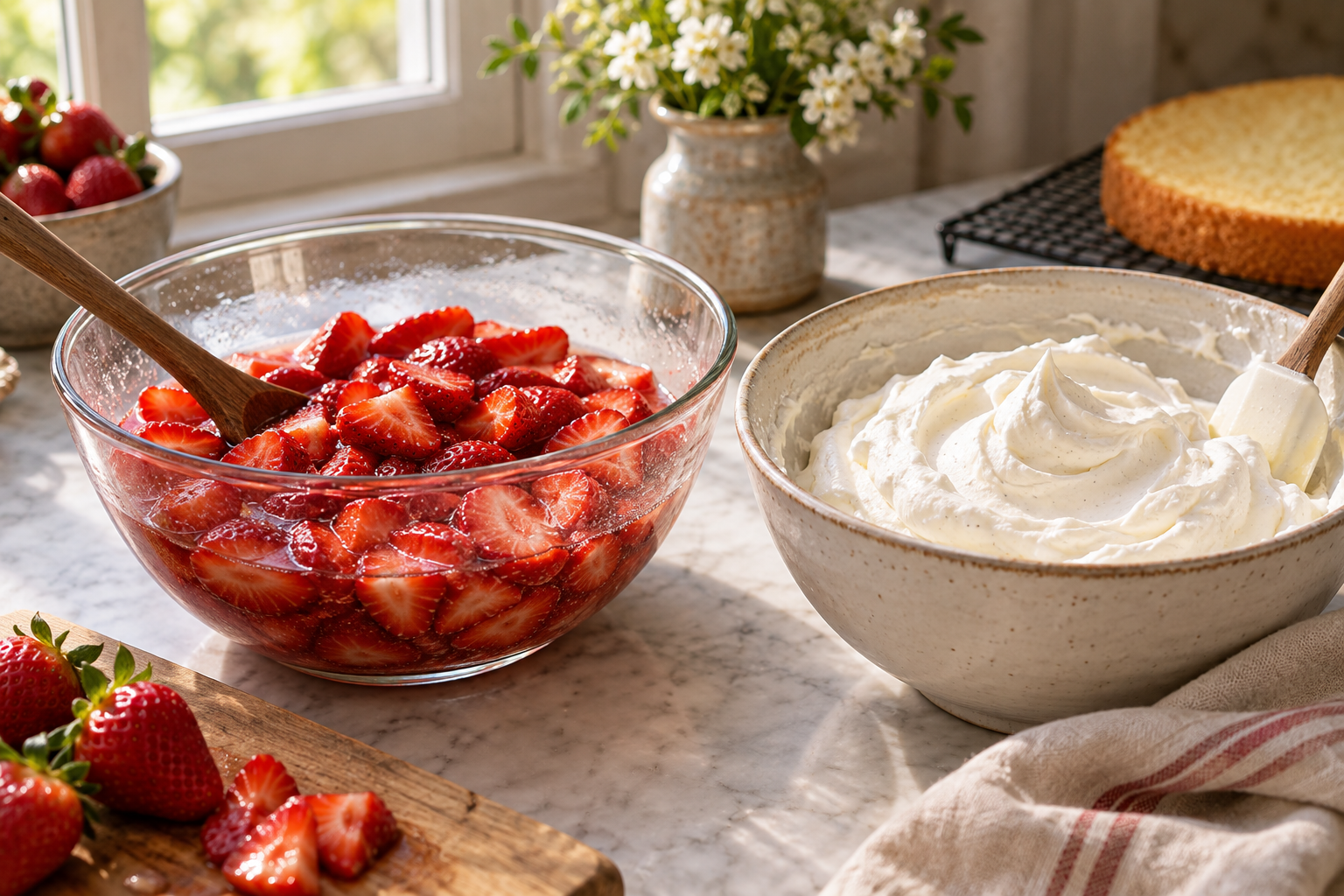 Strawberry Shortcake Layer Cake step 4
