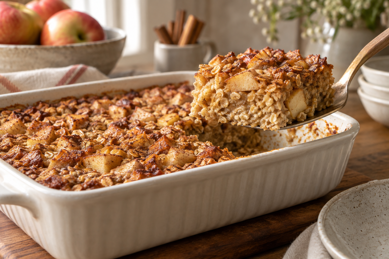 Apple Cinnamon Baked Oatmeal step 5