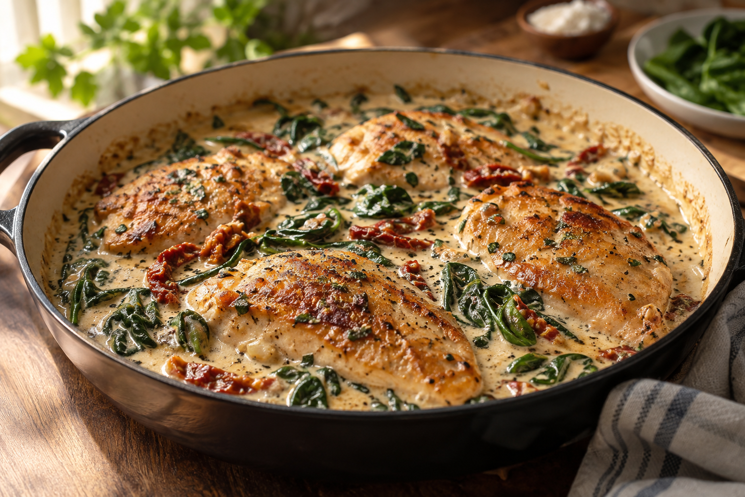 Creamy Tuscan Chicken step 5